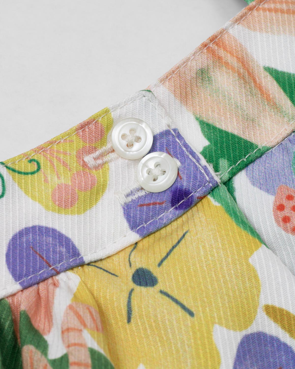 Vestido body con estampado de flores y detalle de moño rosa para bebé niña