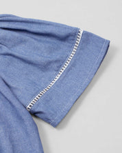 Blusa en chambray con botones para niña