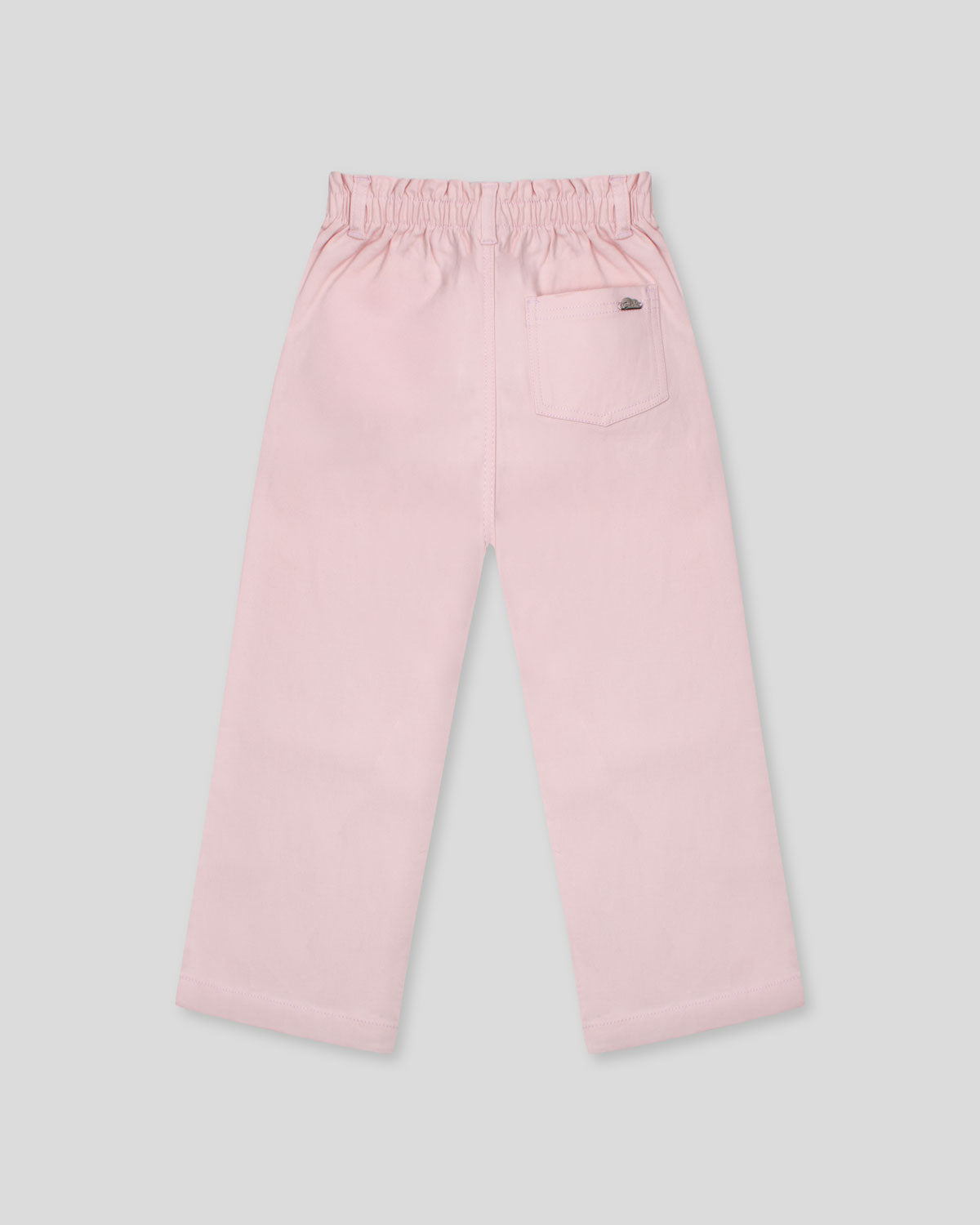 Pantalón rosa paperbag para niñas