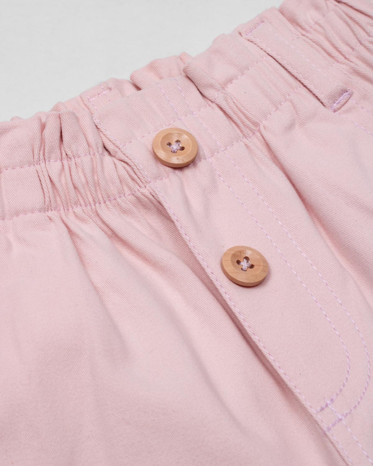 Pantalón rosa paperbag para niñas