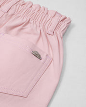 Pantalón rosa paperbag para niñas