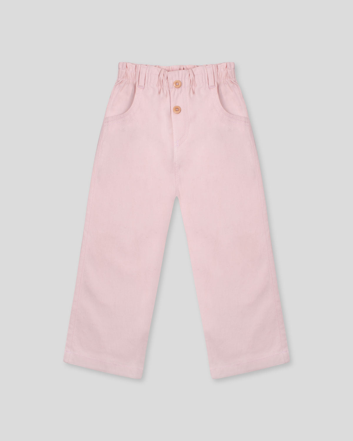 Pantalón rosa paperbag para niñas