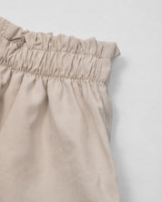 Short beige paperbag para niña