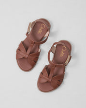 Sandalias miel para niña