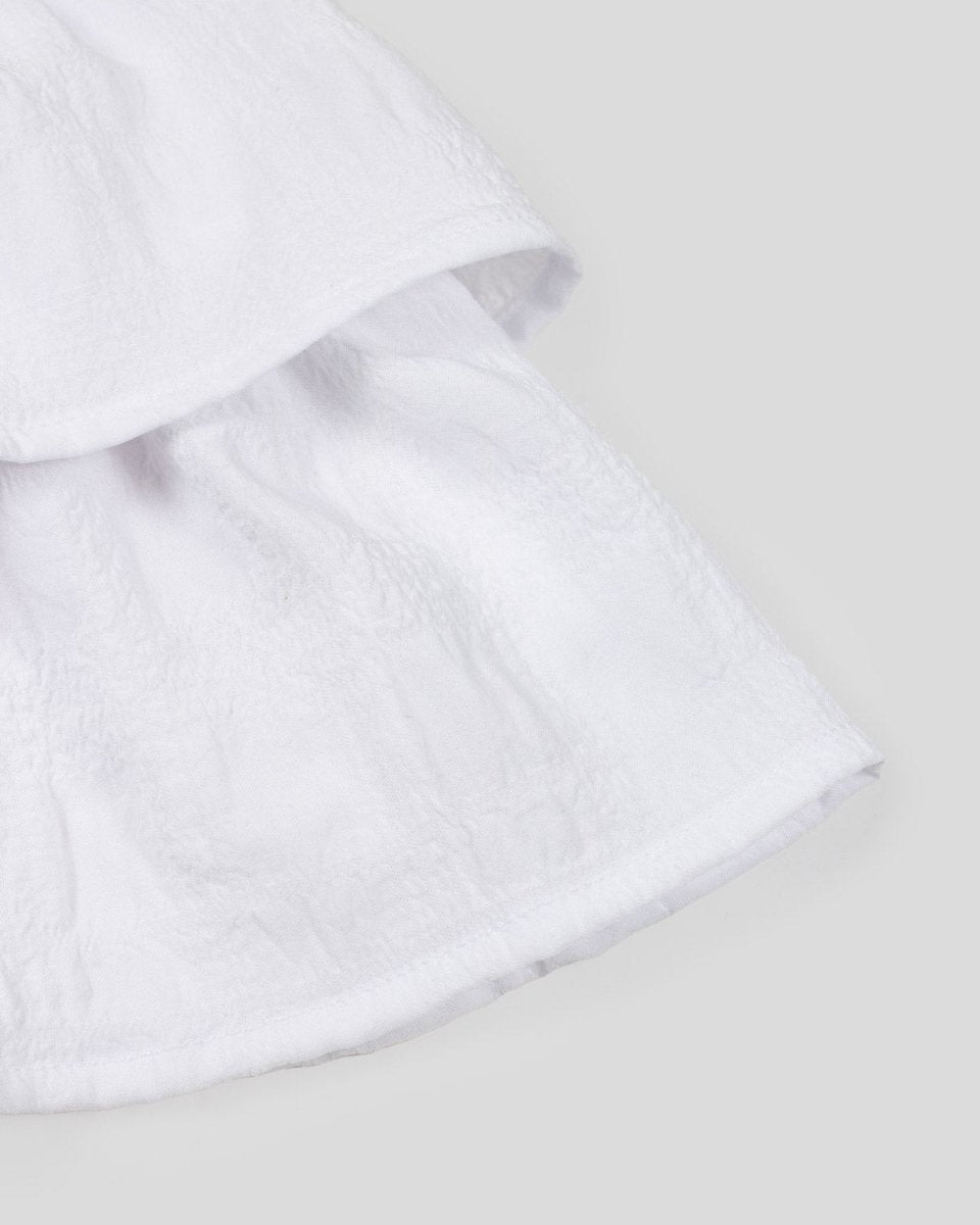 Blusa blanca de tiras con boleros para niña - Cielito