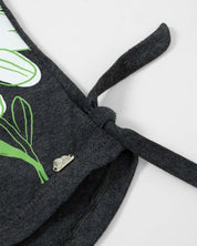 Camiseta sostenible con estampado y detalle de nudo para niña - Cielito