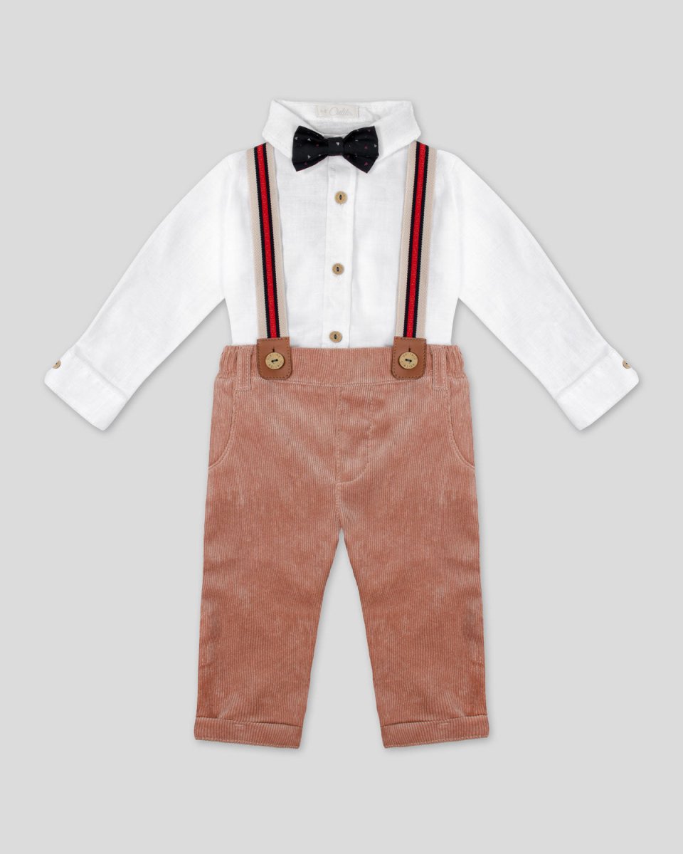 Pantalon blanco bebe fashion niño