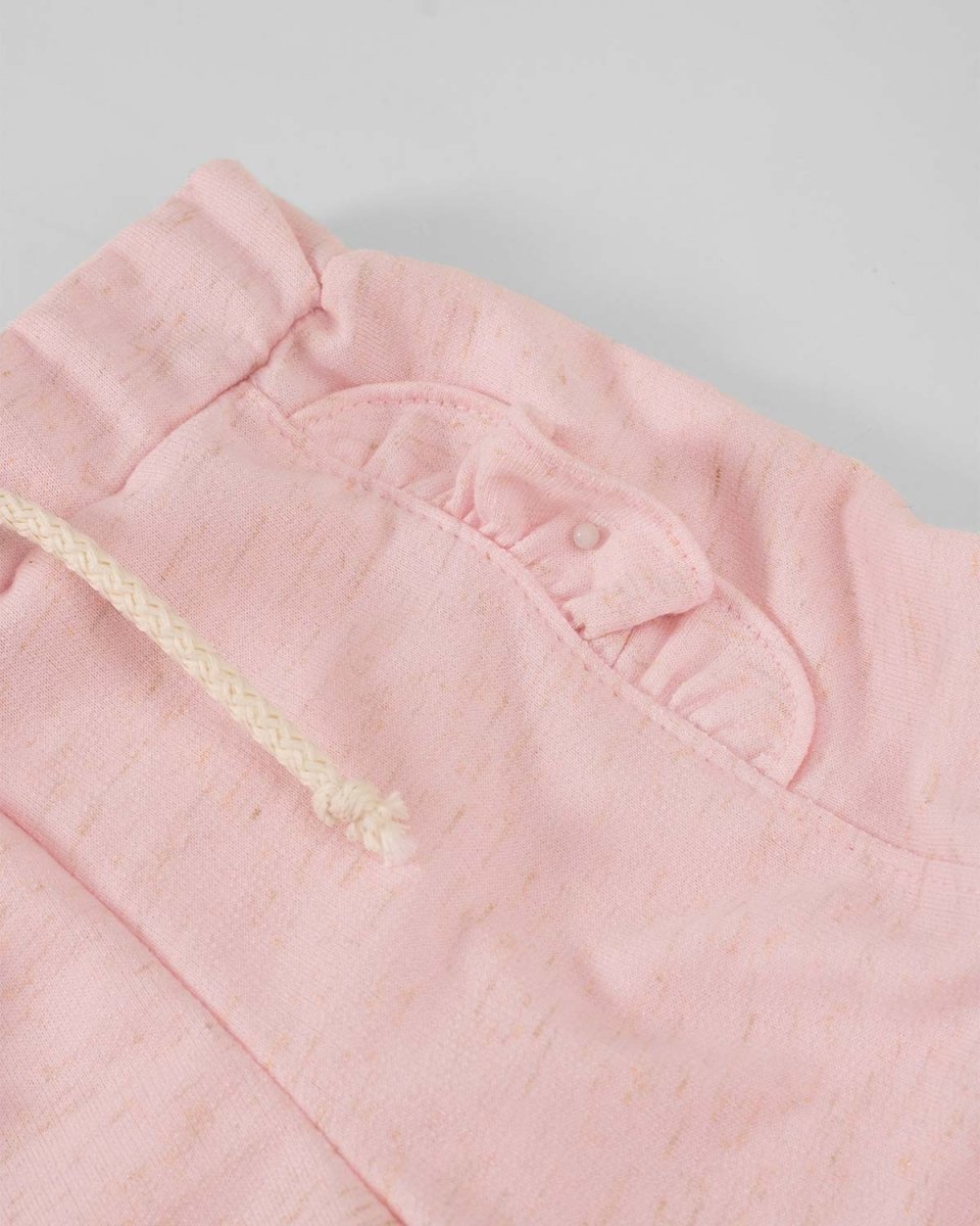 Jogger rosado con detalle de bolero para bebé niña - Cielito