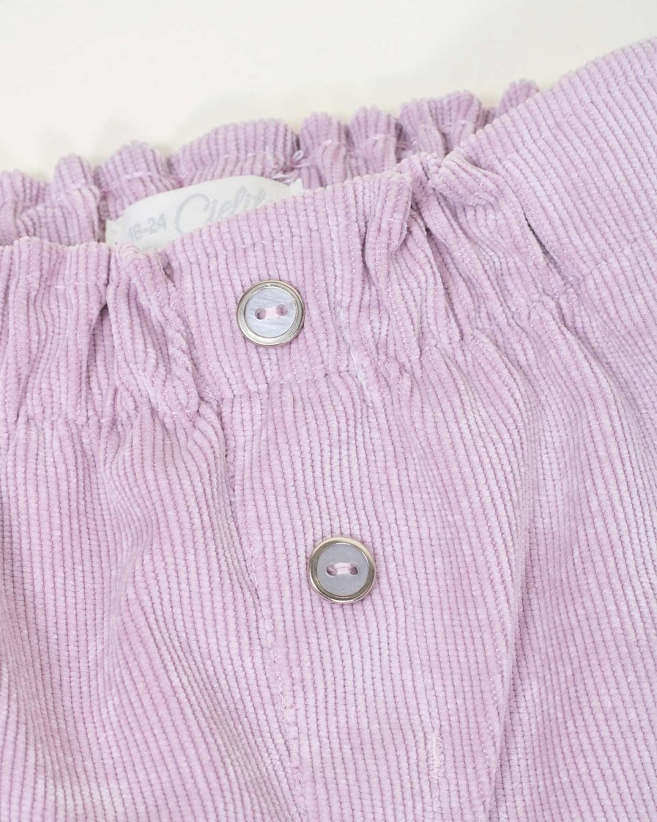 Pantalón largo lila para bebé niña - Cielito