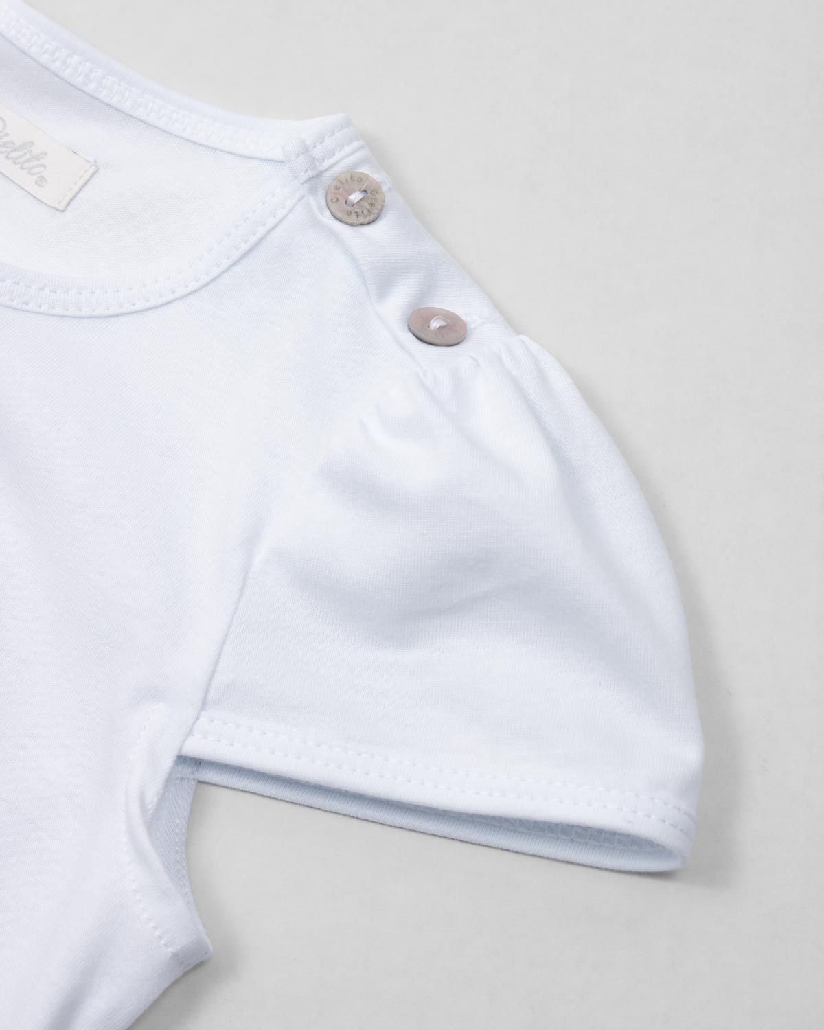 Conjunto blusa y short de rayas rosas para bebé niña