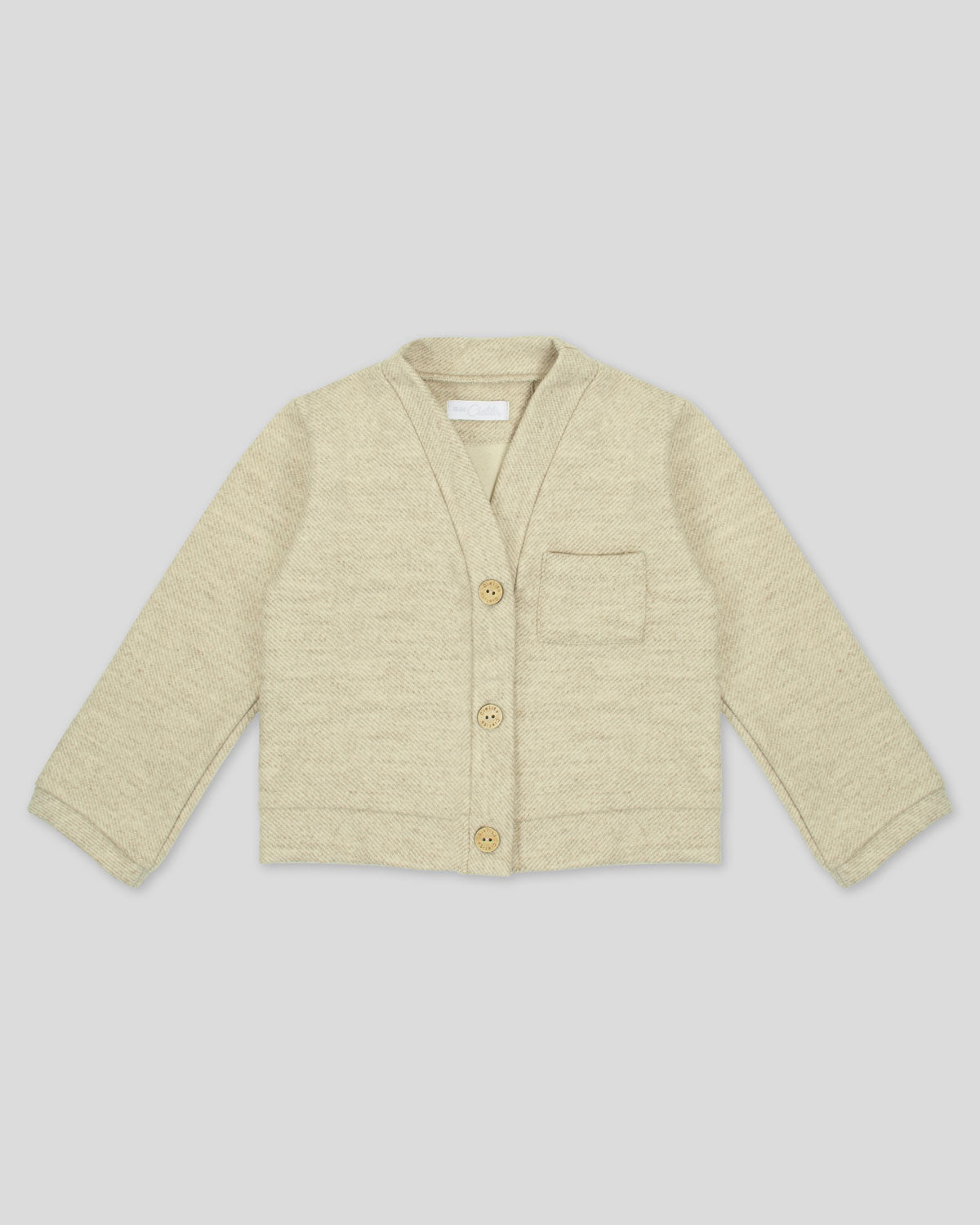 Saco beige de botones para bebé niño