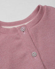 Saco palo de rosa con brillitos y bolero para bebé niña