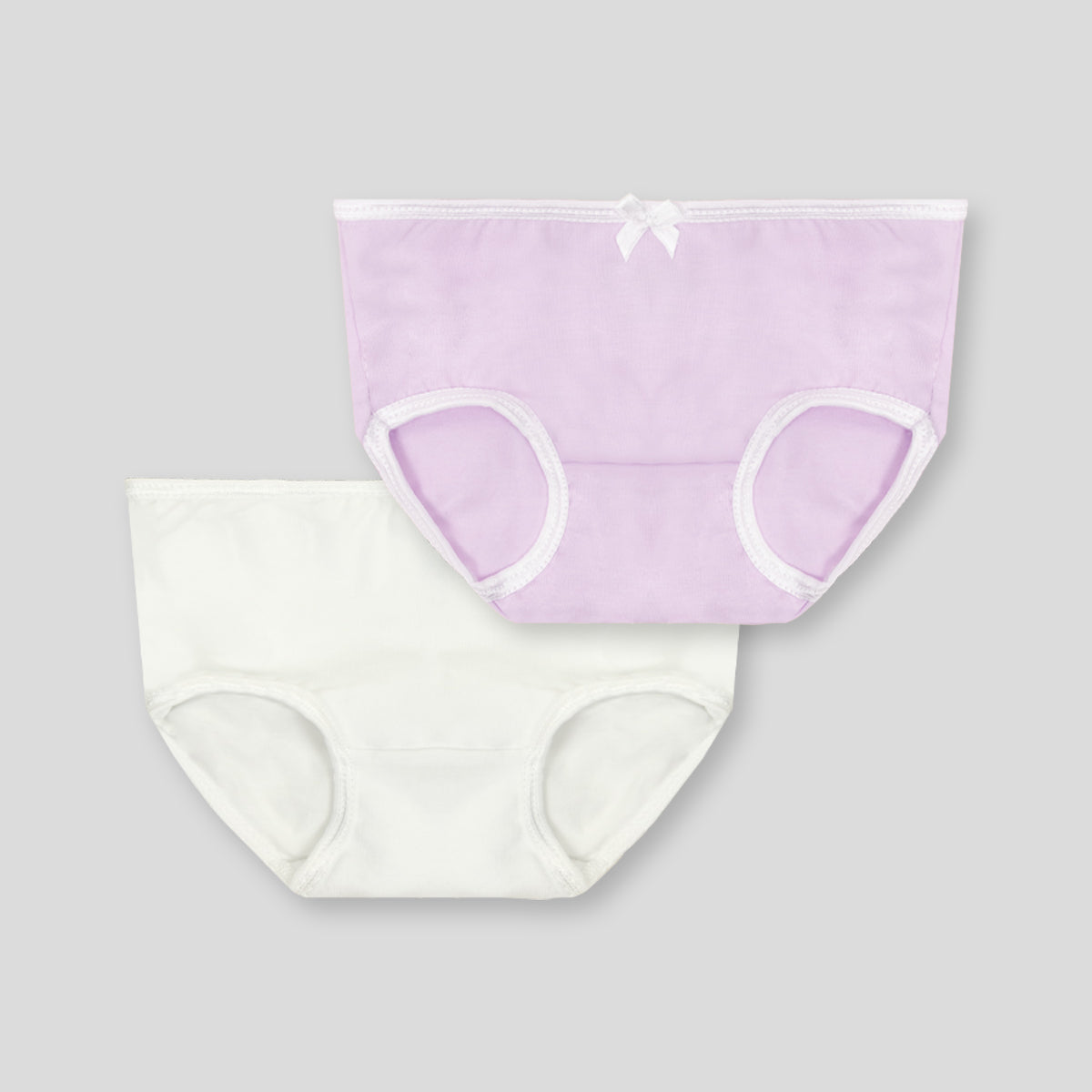 Set de 2 pantys blanco y lila para niña