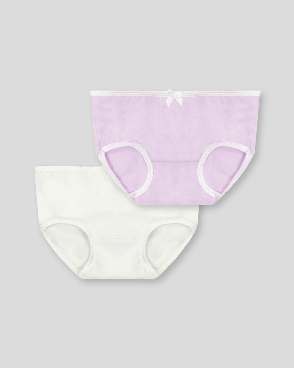 Set de 2 pantys blanco y lila para niña