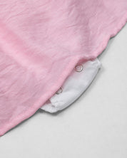 Vestido body rosado con conejito para bebé niña