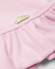 Pijama de 2 piezas rosa con capucha para bebé niña