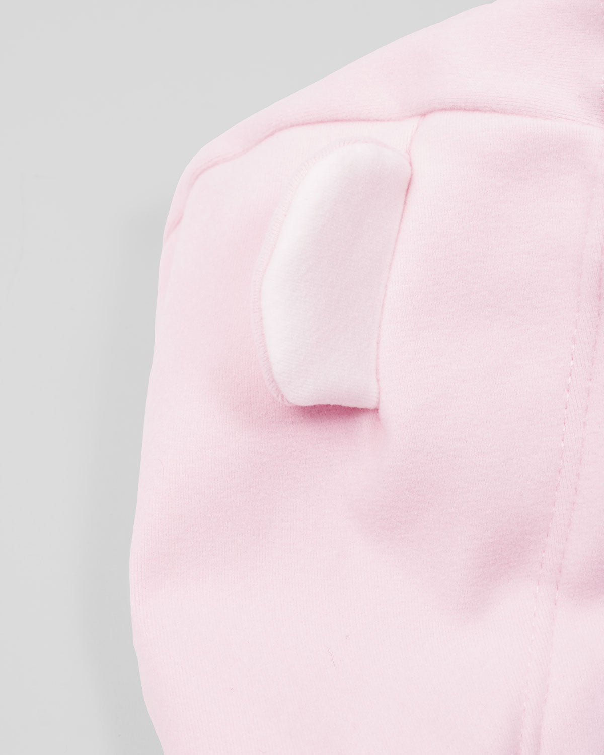 Pijama de 2 piezas rosa con capucha para bebé niña