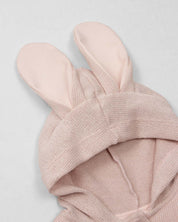 Pijama de dos piezas con gorrito de conejo para bebé niña