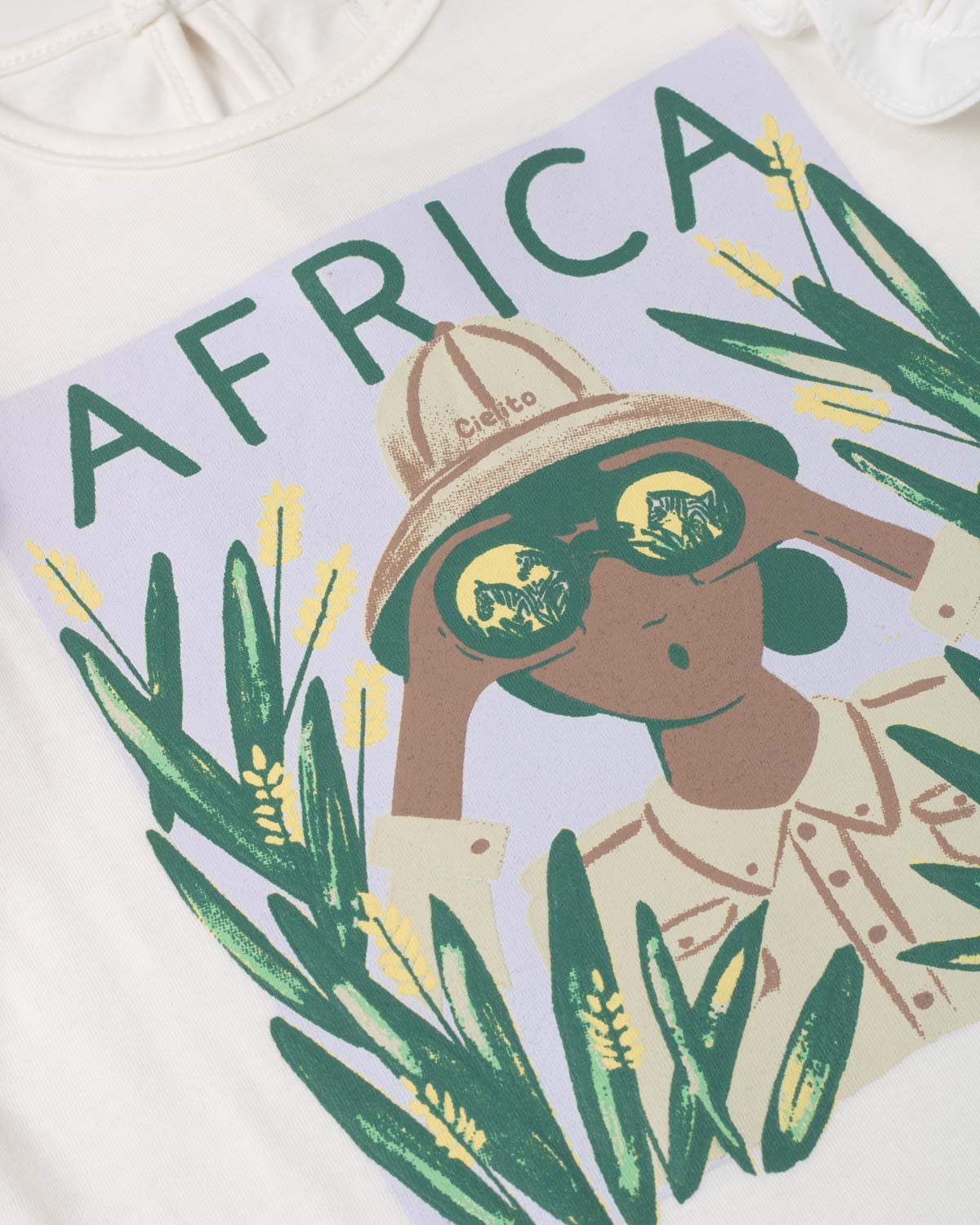 Camiseta con estampado África para niña