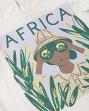 Camiseta con estampado África para niña