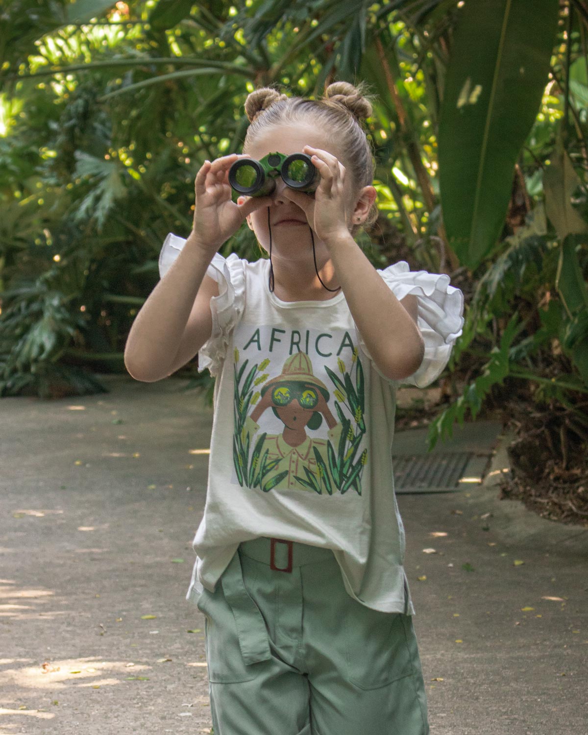 Camiseta con estampado África para niña