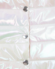 Chaleco blanco con botones para niña