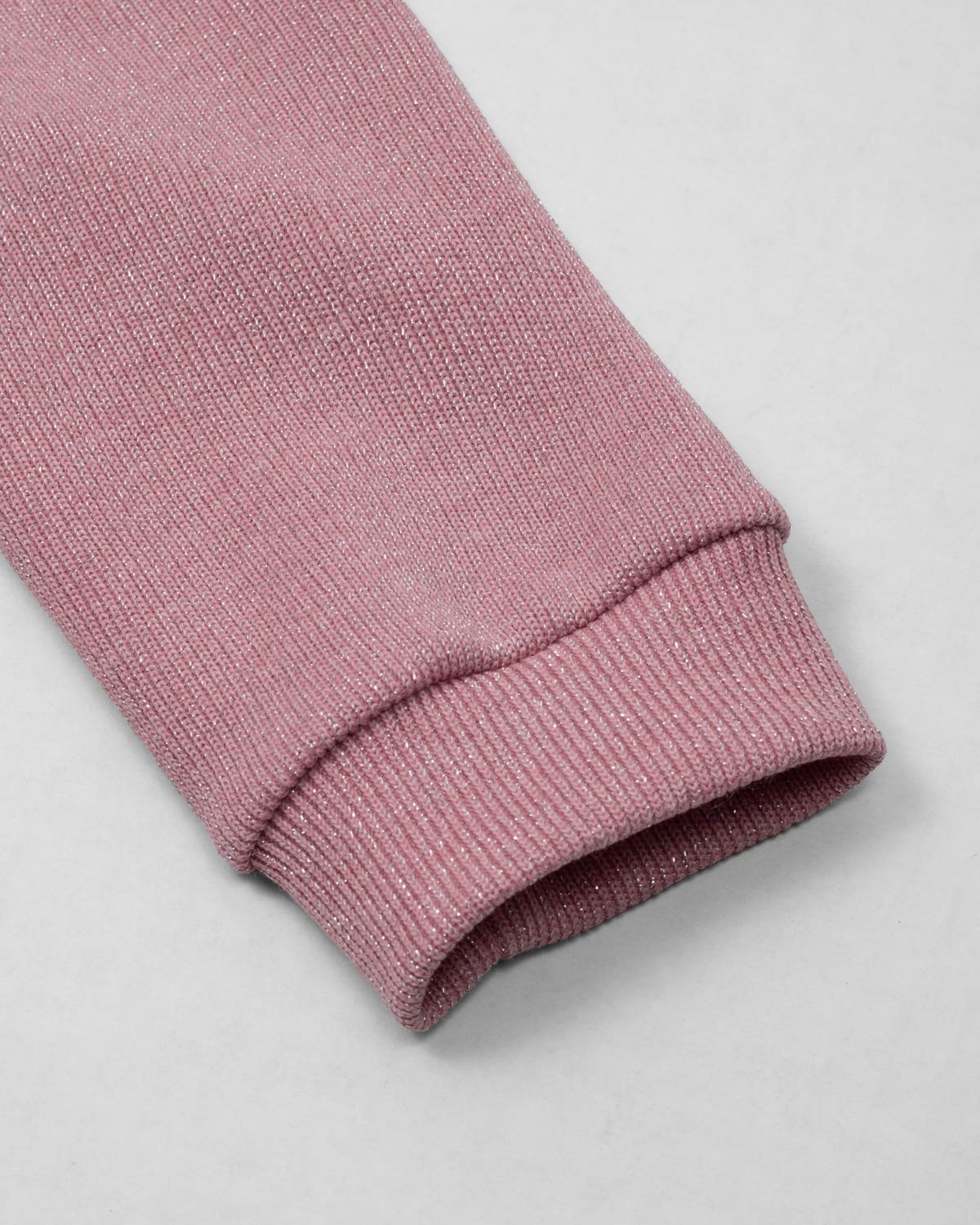 Saco palo de rosa con brillos para niña