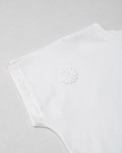 Camiseta blanca manga corta para niña