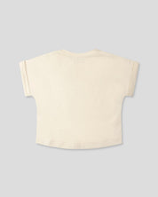 Camiseta cruda estampada para niña
