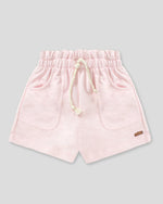Short rosado con bolsillos para niña