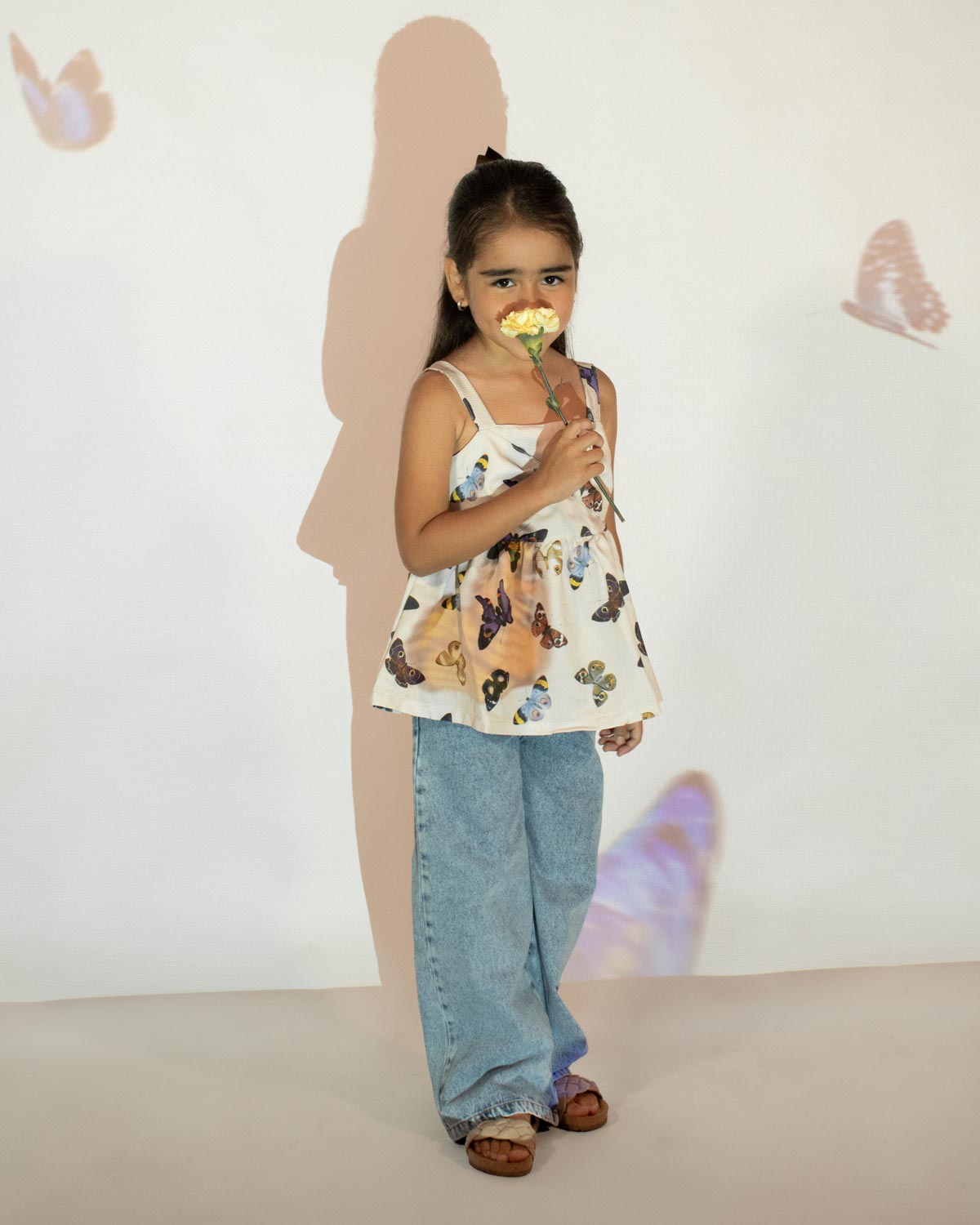 Jean denim marine fit para niña