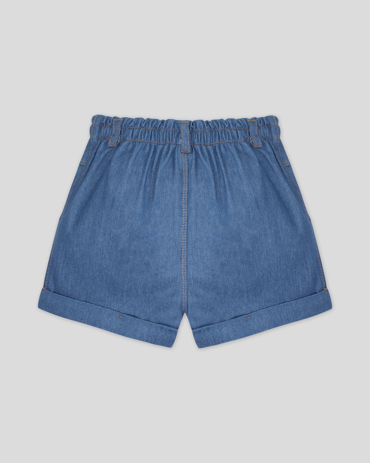 Short denim con botones para niña