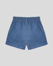 Short denim con botones para niña