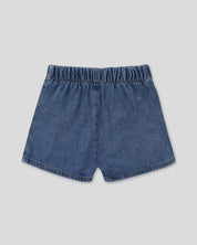 Falda short denim para niña