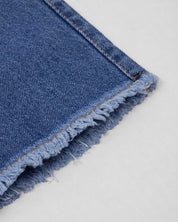 Jean denim marine fit con bolsillos para niña