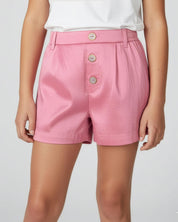 Short rosa brillante para niña