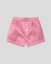 Short rosa brillante para niña