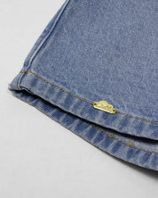 Falda short denim con moño para niña