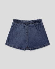 Falda short de pliegues para niña