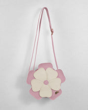 Bolso con diseño de flor y cierre para niña
