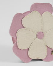 Bolso con diseño de flor y cierre para niña