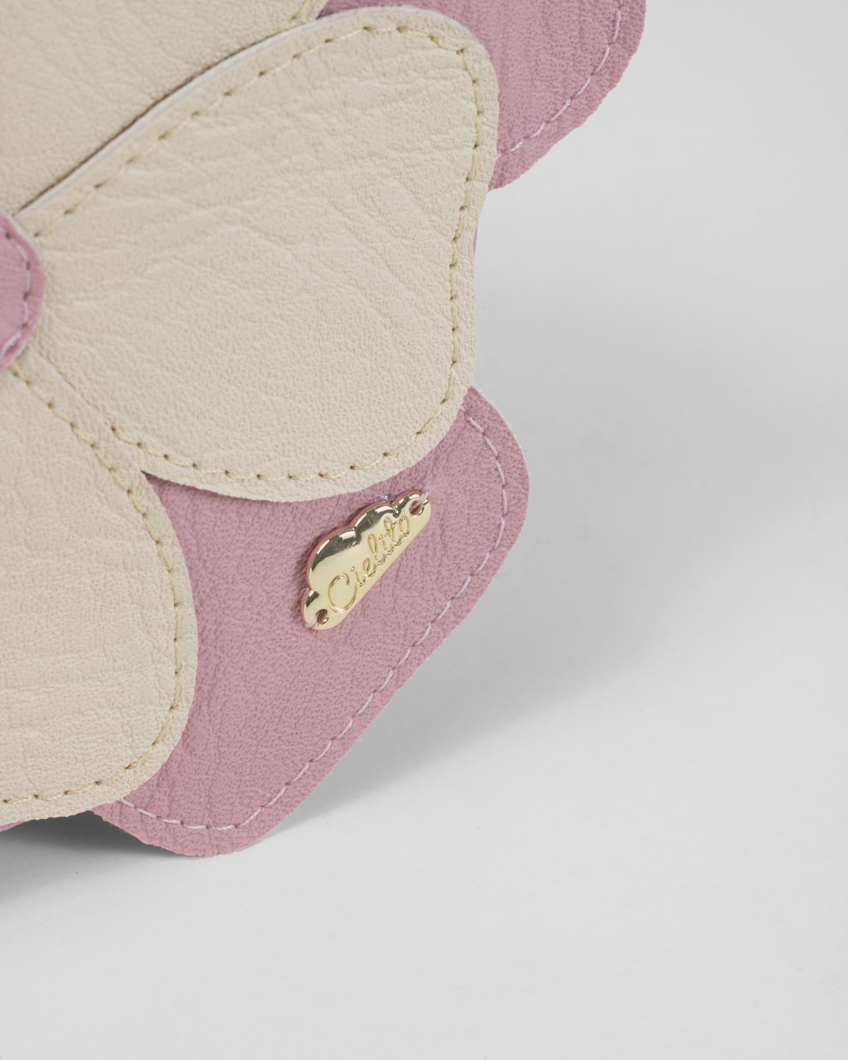 Bolso con diseño de flor y cierre para niña