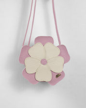 Bolso con diseño de flor y cierre para niña