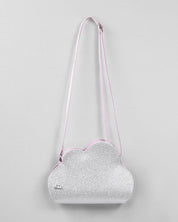 Bolso plateado de nube para niña