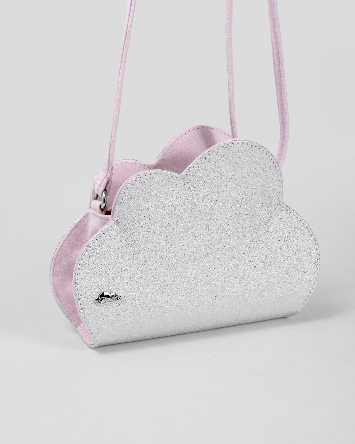Bolso plateado de nube para niña