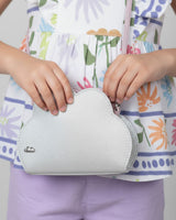 Bolso plateado de nube para niña