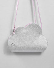 Bolso plateado de nube para niña