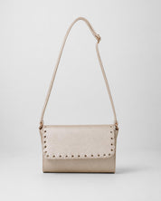 Bolso dorado de sobre con botón de imán para niña