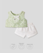 Conjunto verde para peluche