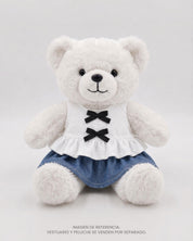 Conjunto blusa blanca con moñitos para peluche
